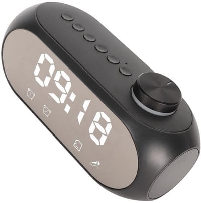 Allecto - Bluetooth-luidspreker - FM-klokradio - RGB-verlichting