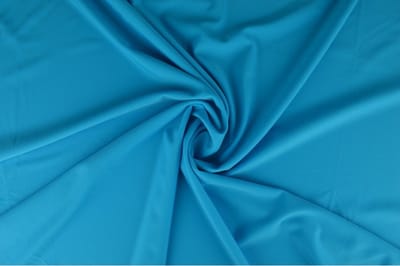 Lycra stof - Aqua blauw - 1 meter - Per meter - 155cm breed