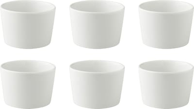 Palmer - White Delight - Schaal - Kom - 6 stuks - ø 10 cm - Wit - Porselein - Bordenset