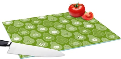Glazen Snijplank - 39x28 - Avocado - Patronen - Groen - Snijplanken Glas
