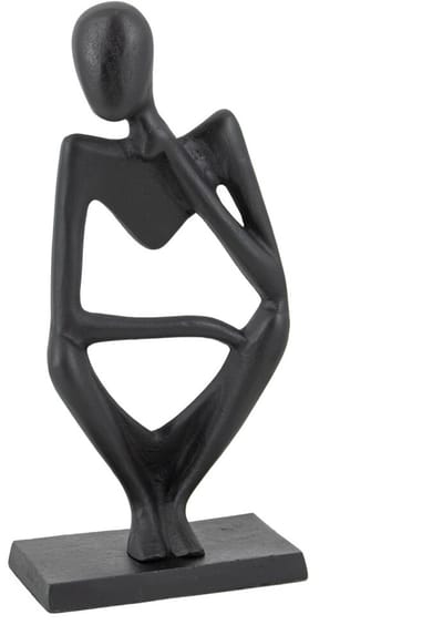 Ornament zittend zwart