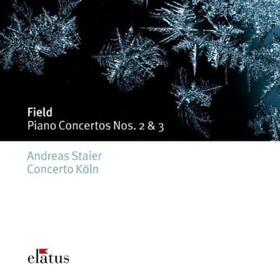 CD JOHN FIELD - ANDREAS STAIER, CONCER - Pianoconcerten Nr. 2 & 3 0927496102 Elatus 2003 Europa Klassiek Gebruikt gray