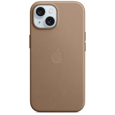 Apple FineWoven Case with MagSafe geschikt voor iPhone 15 - Taupe