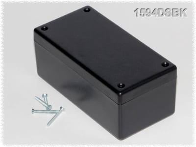 Hammond Electronics 1594DSBK – Universele behuizing – 131 x 66 x 55 mm – ABS – Zwart