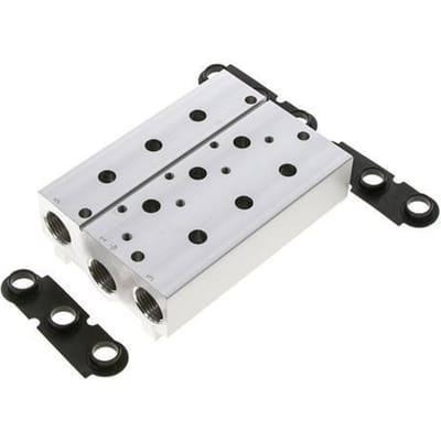 6xG1/2'' Manifold 3-Stations Festo 8026378 VABM-B10-30S-G12-3