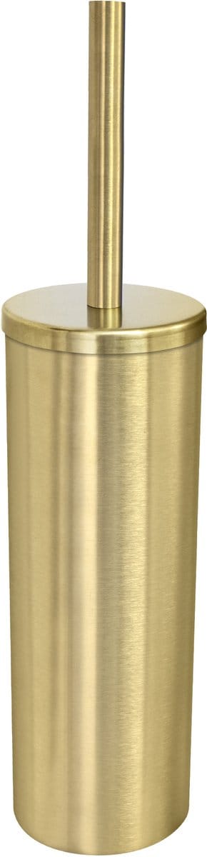 VDN Stainless Toiletborstel met houder - Toiletborstelhouder - Goud - Wc borstel met houder - RVS - Vrijstaand