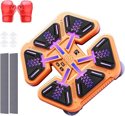 Muziek Boksmachine - Bokstrainer Wandmontage - Sport en Entertainment - Intelligente Ritme Feedback - 32.6 x 30.8 x 14.9 cm