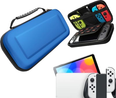 Gadgetpoint - Console Beschermhoes voor Nintendo Switch - Hardcase Opberghoes - Performance Gaming Case - Console Accessoires - Blauw