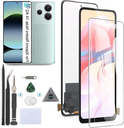 LCD Display en Touch Screen Vervanging voor Xiaomi Redmi Note 14 4G met Reparatie Gereedschap en Schermbeschermer - Zwart, Perfect voor Herstel van Schade