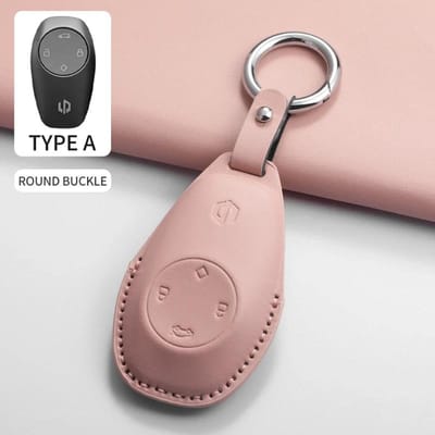 Kunstleer Autosleutelhoesje Cover Voor Leapmotor T03 S01 C11 Voor C01 T03 S01 C11 Leap Control Beschermhoes Duurzame Accessoires gray