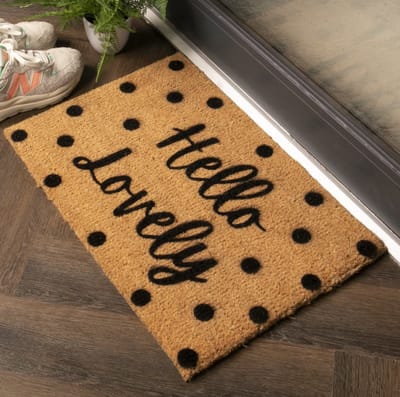 MadDeco - kokos deurmat - Hello Lovely - duurzaam gemaakt in europa - 60 x 40 cm