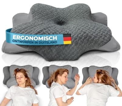 Memory Foam Kussen voor Alle Slaapposities - Ergonomisch Nekkussen met Bamboe Hoes - 2 Hoogtes (12/14cm) - Afneembaar en Wasbaar