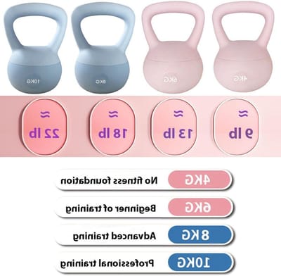 Zachte Kettlebell 6kg met Ijzeren Zand - Ideaal voor Veilig Krachttraining, Thuis Workouts en Fitness voor Mannen en Vrouwen