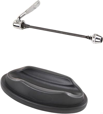Voorwiel Ondersteuning - Fietsblok Pad - Indoor Fietsen - Ultralicht Technisch Plastic - 25x13x7 cm - Zwart