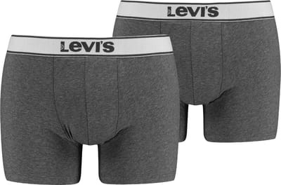 Levi's Boxershorts Vintage Heather Brief Heren 2-Pack Black