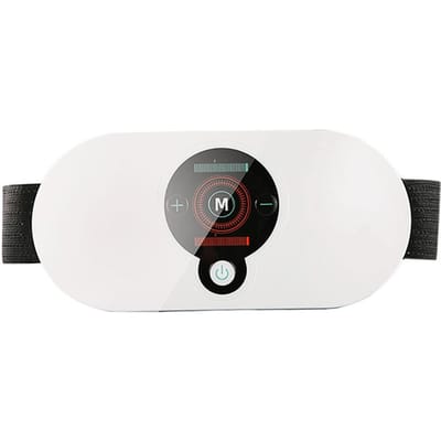 EMS Buik Slank Massager Elektrische Taille Trainer Vet Cellulitis Verbrander Riem Verwarming Spier Afslanken Puls Gewichtsverlies Afslanken wit