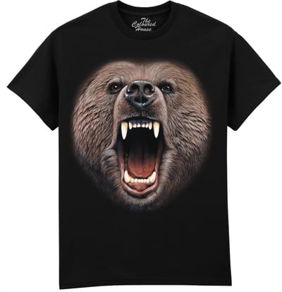Beer Bear Growl The Coloured House T-shirt M