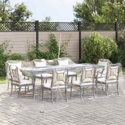 vidaXL - Doorzichtig - zeildoek - met - zeilringen - 6x6 - m - PVC