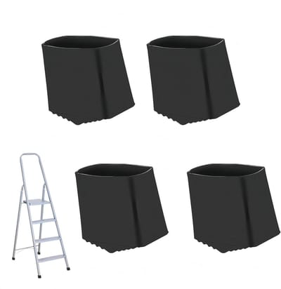Antislip Laddervoeten - Ladderdoppen Rubber - Veilig Klimmen - Stabiel en Duurzaam - 2 x 4 cm - Zwart