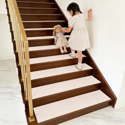 Traptapijt Set - Trapmatten - Veilig Traplopen - Zelfklevend Antislip - 20x62 cm 5 Stuks - Donkergrijs