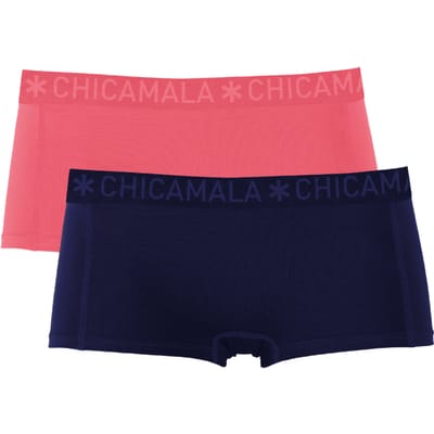 Chicamala Dames Boxershorts – 2 Pack – Ondergoed – Kleding – 95% Katoen – Normale Lengte – Dameskleding – Onderbroeken Dames