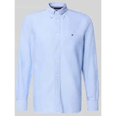Tommy Hilfiger Oxford Dobby Regular Fit Shirt Shirt Blue/allover Taglia: S | Camicie Casual Outlet | Uomo | Blu