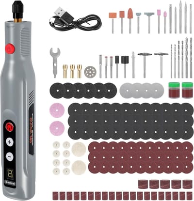 Draadloze Multifunctionele Graveerpunt met Accu - Mini Rotatietool Set voor Precisiegraveren en Creatief Werk