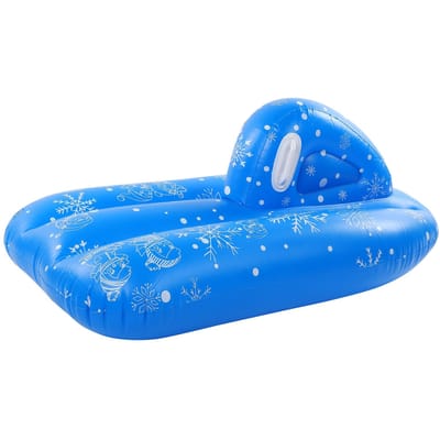 Gonflable Enfants Ski Voiture Enfant Snowboard Gonflable Gonfler Raft Bouée Neige Jouet blue