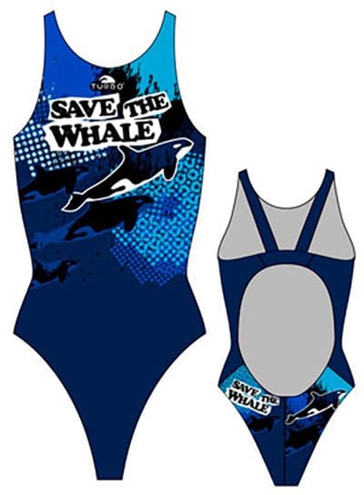 Turbo Save The Whale Pro Resist Zwemkleding Blauw 2XL Vrouw