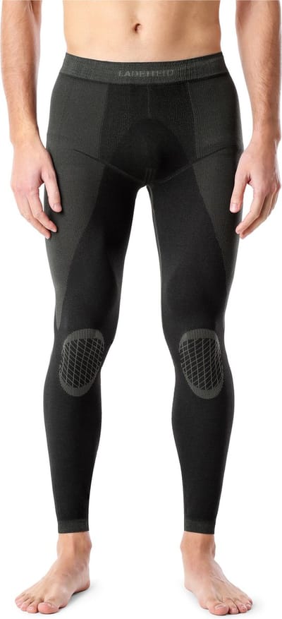 Ladeheid Thermobroek - Thermo ondergoed - Heren - Thermo Legging - Zwart/Kaki - S - LA-LA40-MEN-Pants