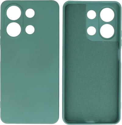 Hoesje Geschikt voor de Xiaomi Redmi Note 13 4G - Fashion Backcover Hoesje - Colorful Telefoonhoesje - Donker Groen