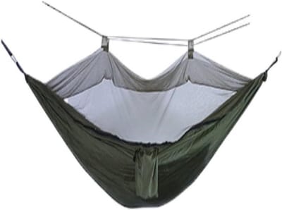 Kampeer Hangmat - Nylon Swing - Buiten Ontspannen - Met Klamboe - Lichtgewicht - Diverse Kleuren