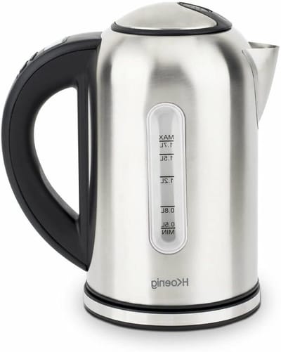 Elektrische Waterkoker - Thermostaat Waterkoker - Thee en Koffie Zetten - Instelbare Temperatuur - 1.7 L - Zilver