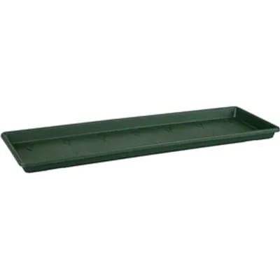 Elho Green Basics Balkonbak Schotel 60 - Schotel voor Balkon Buiten - Ø 56.8 x H 2.5 cm - Blad groen