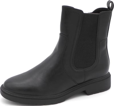 Jana Dames Chelsea Laars - 25361-001 Zwart - Wijdte H - Maat 37