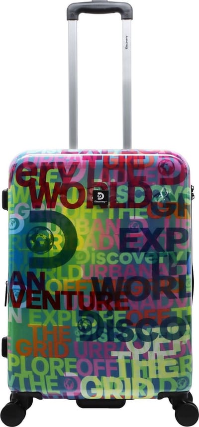 Discovery Explore The World Harde Reiskoffer met print 67 cm (Medium) - Bedrukt / Medium