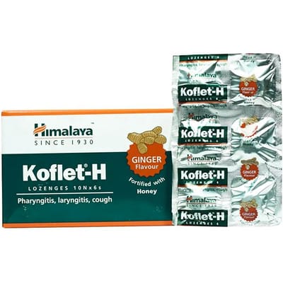 Koflet-H (60 stuks), Koflet-H Gember en Honing, Himalaya