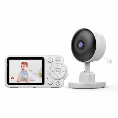 NAXSIR babyfoon met camera - Infrarood Nachtzicht - Voedingsherinnering - Temperatuurdetectie - Slapenassistent