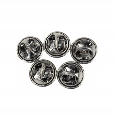 Pinets - Zwart Metalen Vlindersluiting - 5 stuks - 11mm
