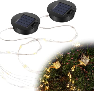 Vervangende zonnelamp - Reservepaneel - Tuindecoratie maken - Automatische aan/uit sensor - 2 stuks - Warm wit