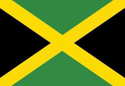 Fotobehang Flag Jamaica | XL - 208cm x 146cm | 130g/m2 Vlies