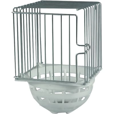 Duvoplus - Vogelnest - Vogel - Nestje Plastiek Met Muurhaak 11,5x5,5cm Wit - 1st
