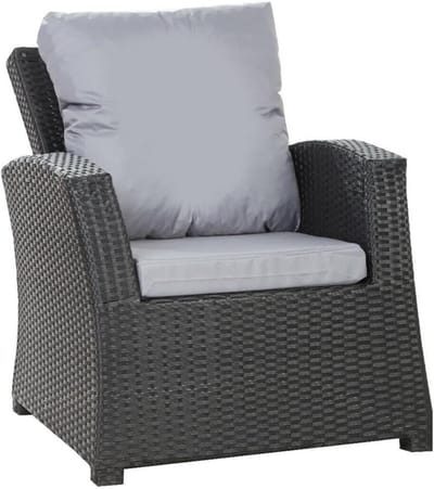 Set van 4 Kussen Sets voor Rotan Tuinmeubelen, Lichtgrijs