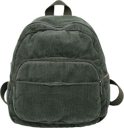 SnelShoppen - Dames Rugzak - Kleine Touw Rugzak - Stijlvolle Handtas - Schooltas - Reistas - Corduroy - 26x12x27 cm - Casual - Hiking - Werk