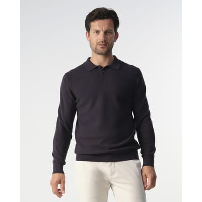 Campbell Poloshirt Polo Lm Percy 099135 Night Sky Melange Mannen Maat - 3XL