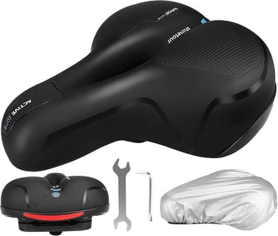 Comfortabel Ergonomisch Fietsstoeltje voor Stadsfiets en Racefiets, Schokabsorberend met Gel en Traagschuim