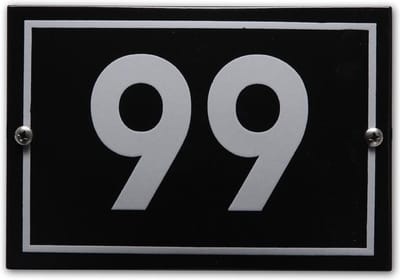 Huisnummer model Phil nr. 99