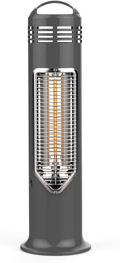 Terrasverwarming - Ondertafelverwarming - Buitenverwarming - Veilige aanraking technologie - Grijs