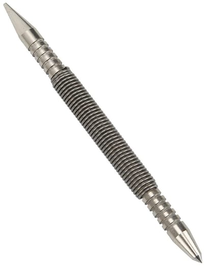 Dual Head Center Punch met Veerbelasting en Koolstofstaal voor Metalen en Houten Scharnierpennen - 3500 Psi Kracht en Precisie