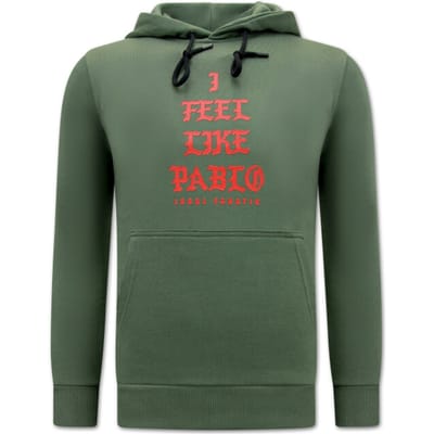 I Feel Like Bablo Heren Hoodie - Groen